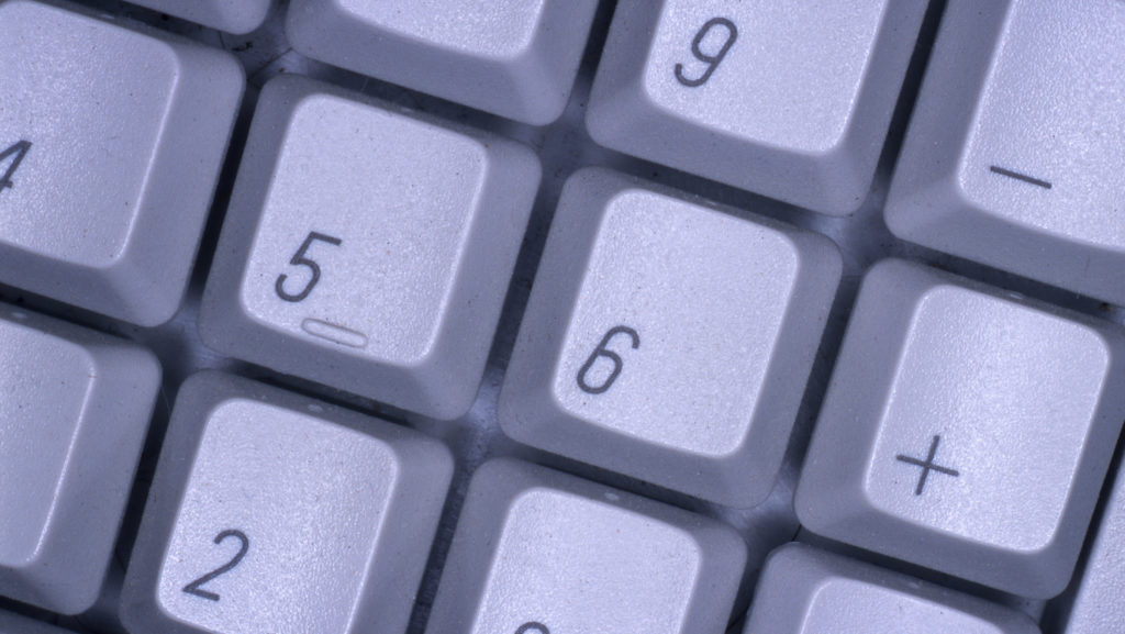 Close-up of part of a keyboard