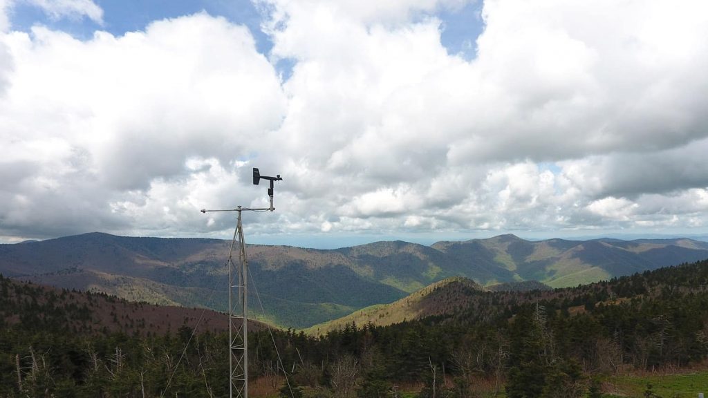 A weather station in the N.C. mountains
