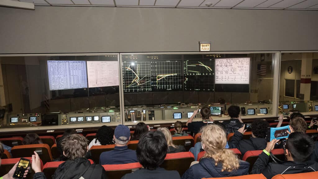 The Catalyst group gets an up-close look at NASA's Mission Control Center