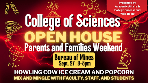 Details of College of Sciences Open House event on Sept. 27